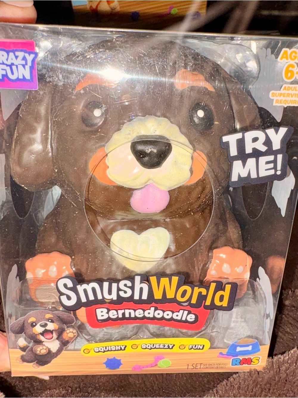 SmushWorld Berne doodle Squishy - Brown